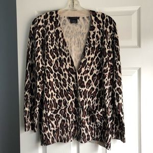 Grace Elements Leopard Print Cardigan.